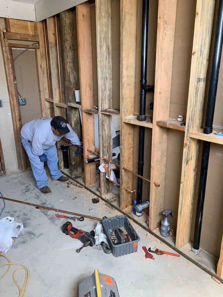 Commercial rough-in plumbing for Gas Line Repair in Flatwoods